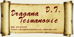 Dragana Tešmanović vizit kartica